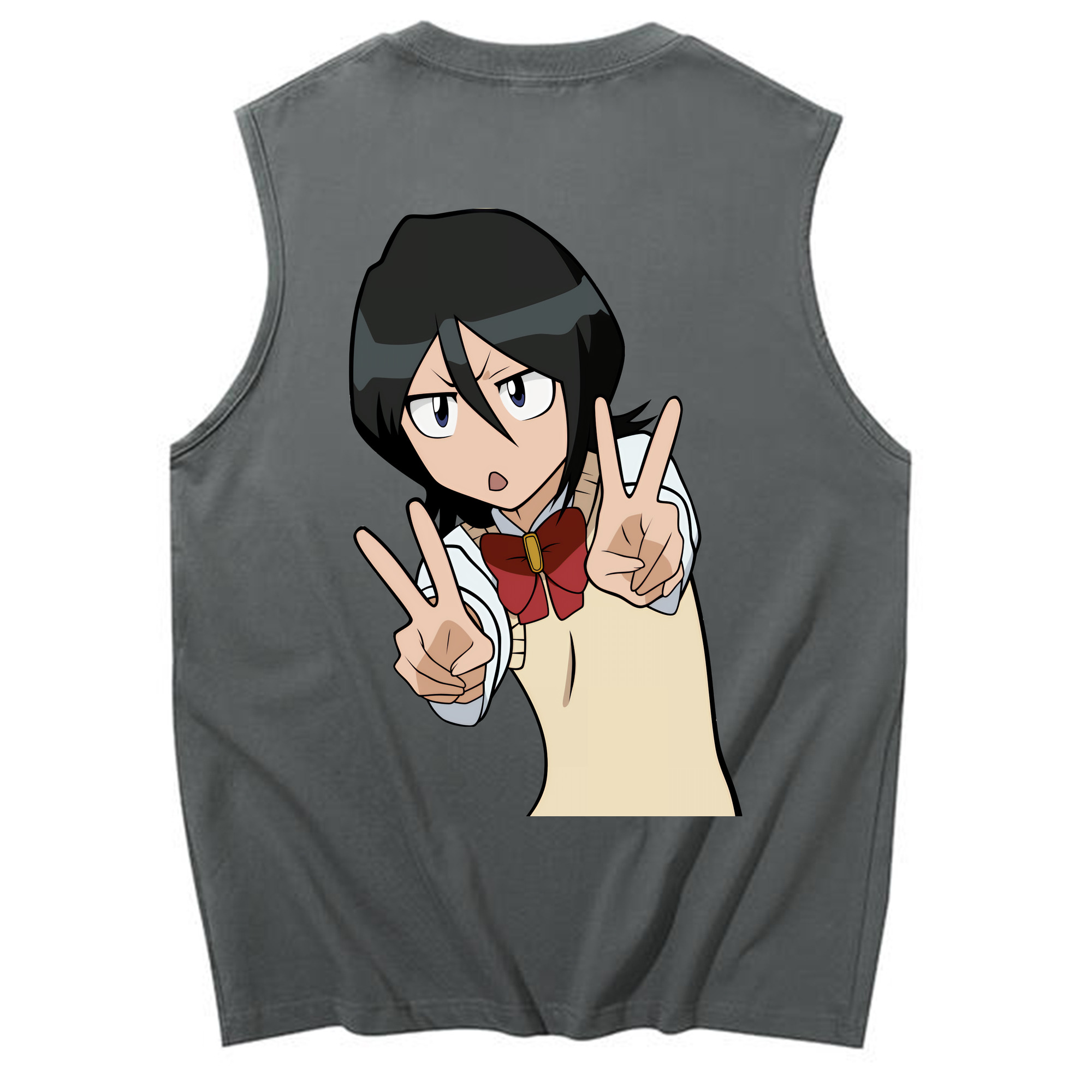 （画像用） ブリーチ 朽木ルキア BLEACH Kuchiki Rukia コットン100％タンクトップ（背面プリント）